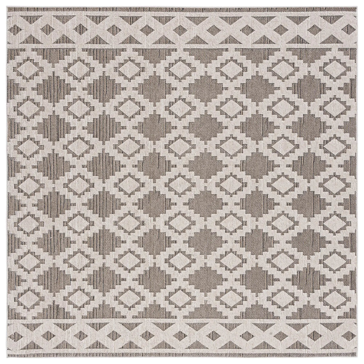Safavieh Global 6'-7" x 6'-7" Rug in Beige / Dark Beig