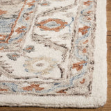 Safavieh Micro-Loop 4'-0" x 6'-0" Rug in Ivory / Rust