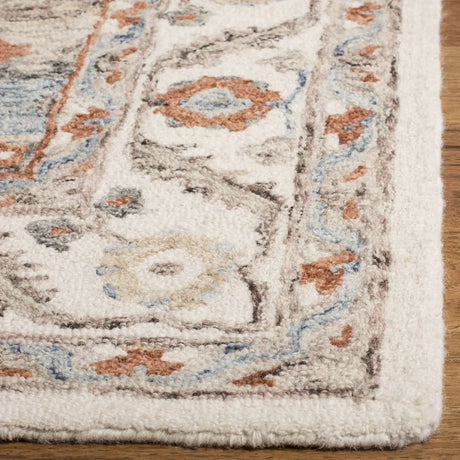 Safavieh Micro-Loop 4'-0" x 6'-0" Rug in Ivory / Rust