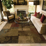 Oriental Weavers Sphinx Hudson 036g1 Green / Red Rugs - room scene