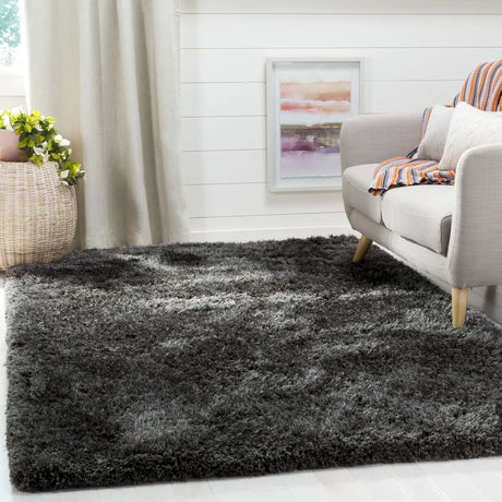Safavieh Supreme Shag 4'-0" x 6'-0" Rug in Dark Grey