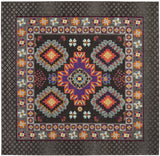 Safavieh Monaco 6'-7" x 6'-7" Rug in Brown / Multi
