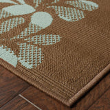 Oriental Weavers Sphinx Montego 2635n Brown / Blue Rugs - corner detail