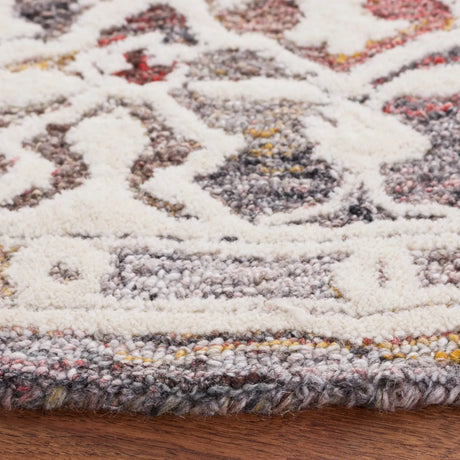 Safavieh Metro 6'-0" x 6'-0" Rug in Red / Ivory