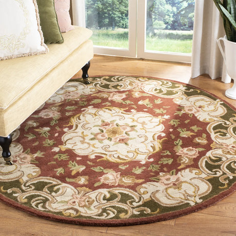 Safavieh Classic 6'-0" x 6'-0" Rug in Rust / Green