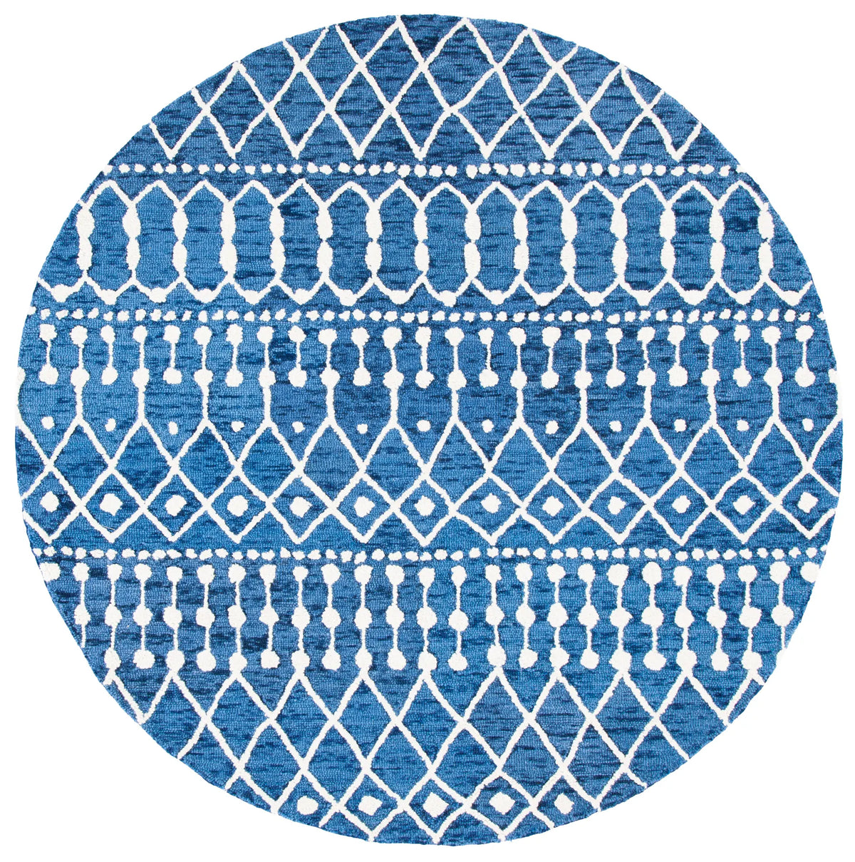 Safavieh Blossom 6'-0" x 6'-0" Rug in Navy / Ivory