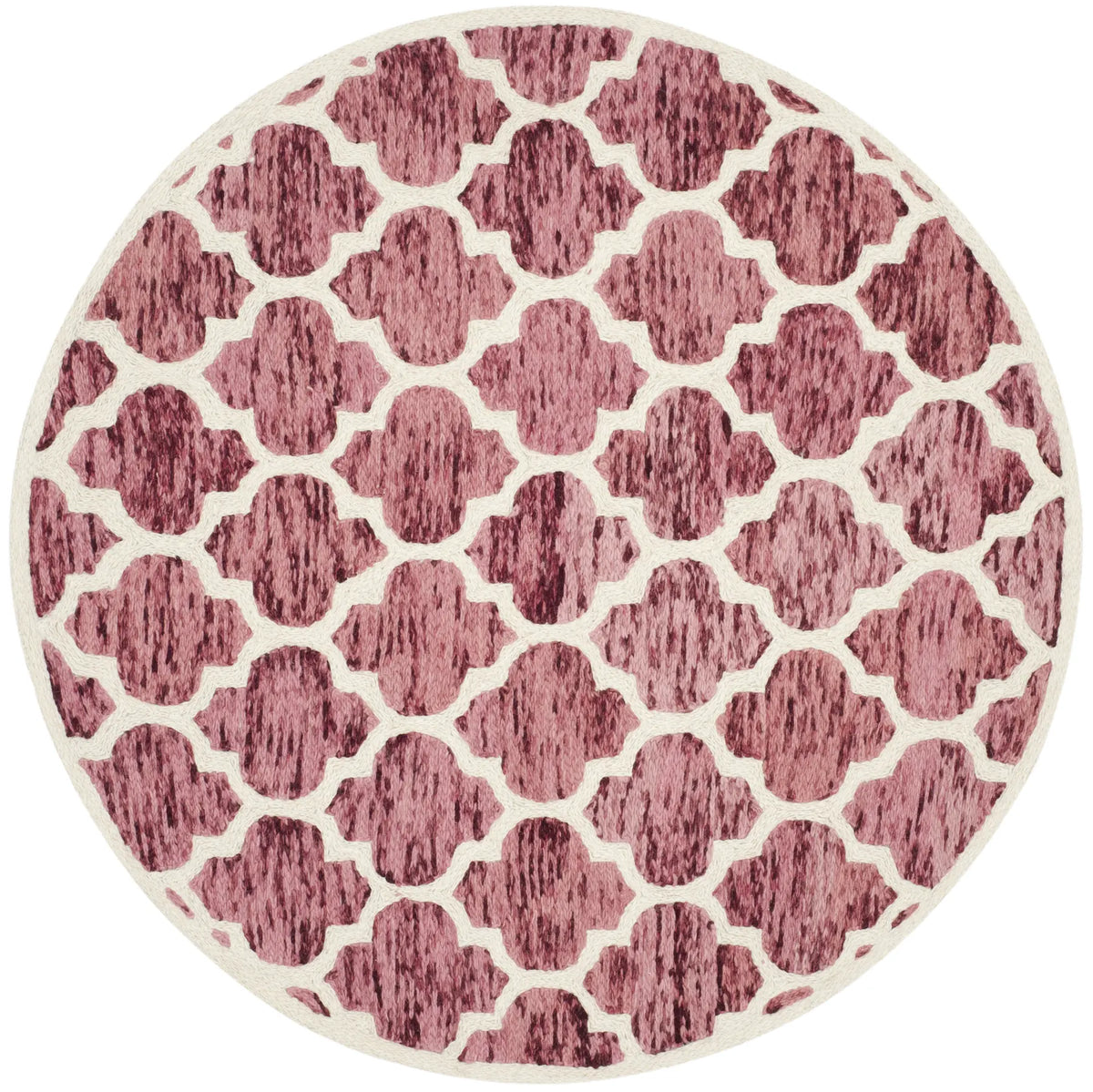 Safavieh Himalaya 6'-0" x 6'-0" Rug in Red / Ivory