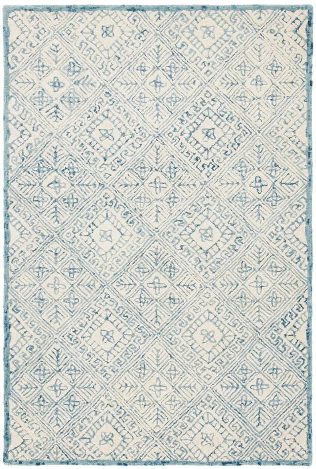 Safavieh Glamour 4'-0" x 6'-0" Rug in Blue / Ivory