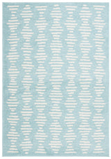 Safavieh Tulum 4'-5" x 6'-5" Rug in Turquoise / Ivory
