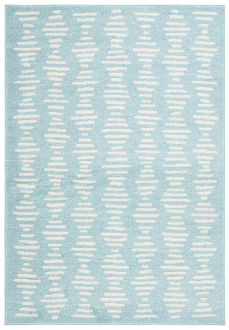 Safavieh Tulum 4'-5" x 6'-5" Rug in Turquoise / Ivory
