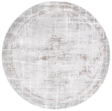Safavieh Platinum 6'-7" x 6'-7" Rug in Grey / Dark Grey