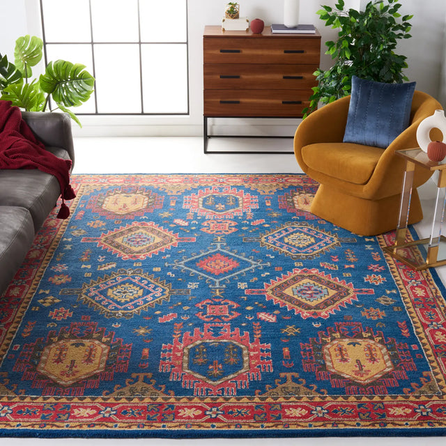 Safavieh Heritage 10'-0" x 14'-0" Rug in Navy / Red