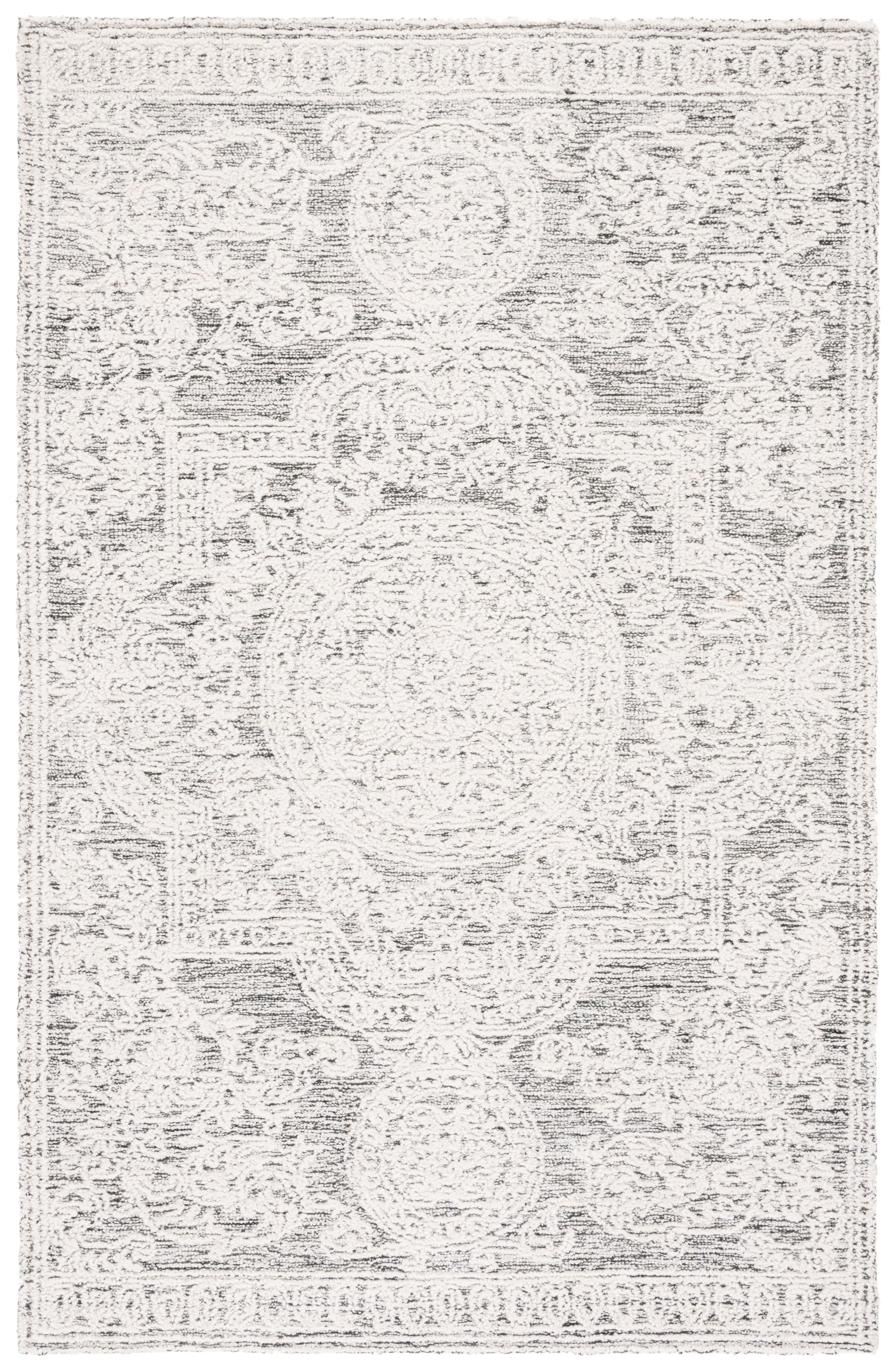 Safavieh Abstract Abt356H Ivory/Charcoal Area Rug