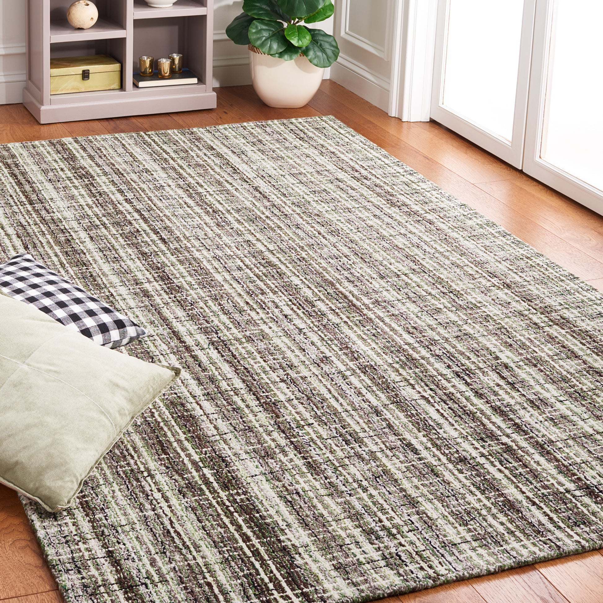 Safavieh Abstract Abt488T Brown/Green Area Rug