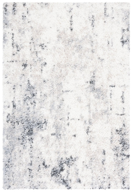 Safavieh Berber Shag 4'-5" x 6'-5" Rug in Ivory / Grey