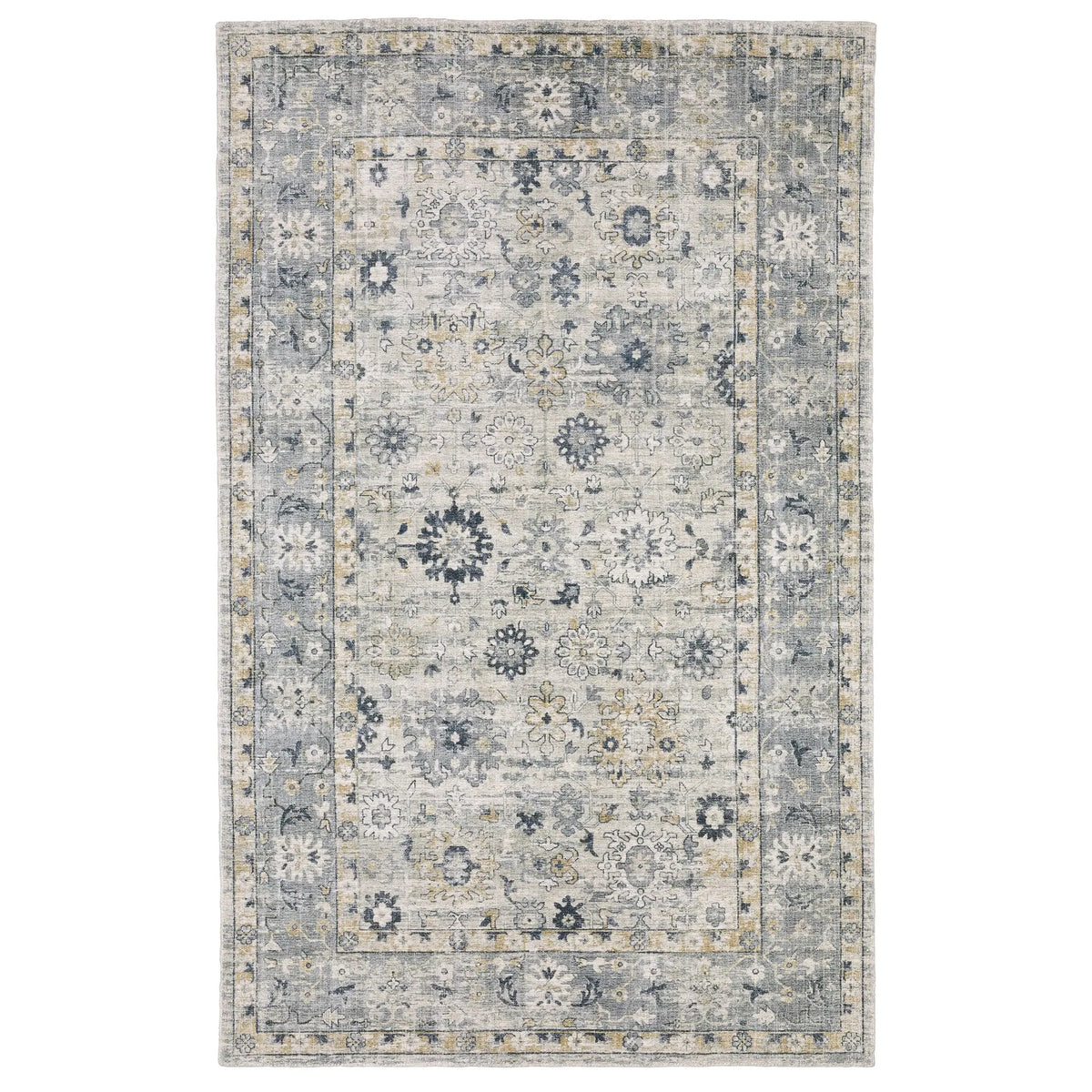 Oriental Weavers Sphinx Windham WIN01 Blue Rugs - main flat