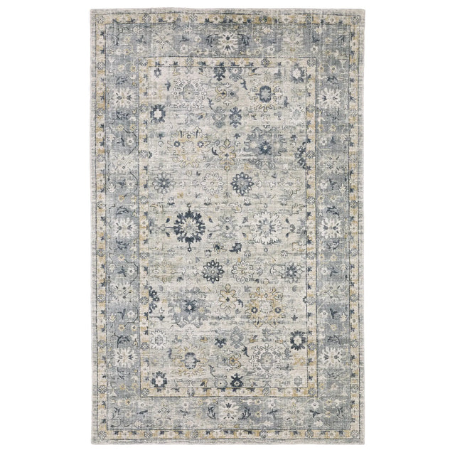 Oriental Weavers Sphinx Windham WIN01 Blue Rugs - main flat