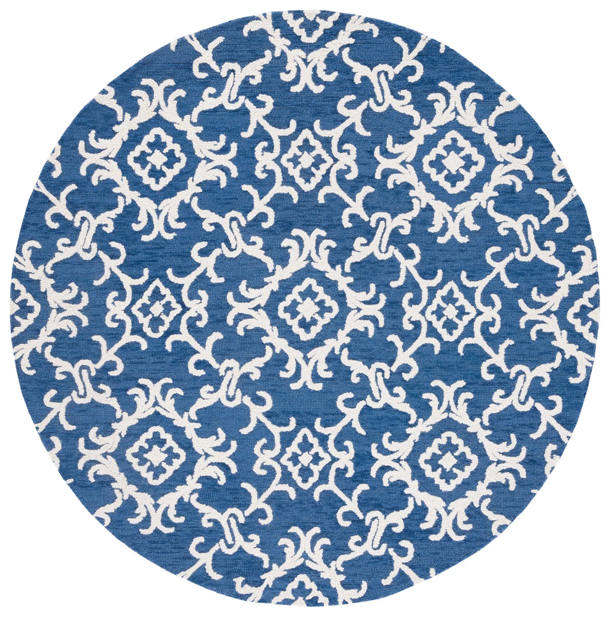 Safavieh Blossom 6'-0" x 6'-0" Rug in Navy / Ivory
