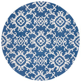 Safavieh Blossom 6'-0" x 6'-0" Rug in Navy / Ivory