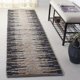 Safavieh Natural Fiber 2'-3" x 8'-0" Rug in Light Grey / Black