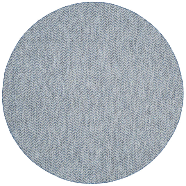 Safavieh Courtyard 10'-0" x 10'-0" Rug in Navy / Grey