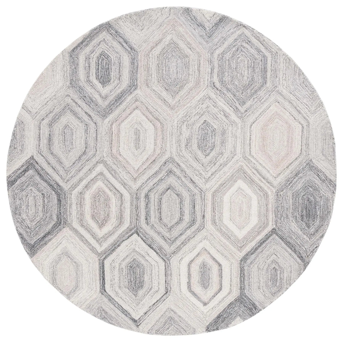 Safavieh Abstract 6'-0" x 6'-0" Rug in Natural / Grey