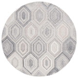 Safavieh Abstract 6'-0" x 6'-0" Rug in Natural / Grey