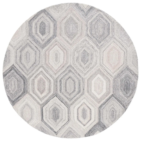 Safavieh Abstract 6'-0" x 6'-0" Rug in Natural / Grey