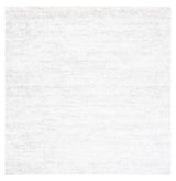 Safavieh Berber Shag 8'-0" x 8'-0" Rug in Ivory / Light Grey