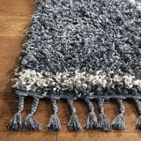 Safavieh Pro Lux Shag 400 4'-0" x 6'-0" Rug in Blue / Creme