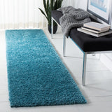 Safavieh August Shag 900 2'-3" x 10'-0" Rug in Turquoise
