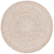 Safavieh Braided 3'-0" x 3'-0" Rug in Tan