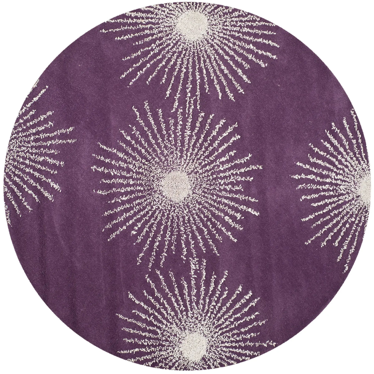 Safavieh Soho 6'-0" x 6'-0" Rug in Purple / Ivory
