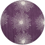 Safavieh Soho 6'-0" x 6'-0" Rug in Purple / Ivory