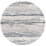 Safavieh Fontana Shag  800 5'-3" x 5'-3" Rug in Ivory / Grey