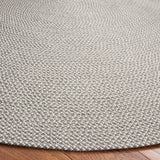 Safavieh Braided 5'-0" x 5'-0" Rug in Grey / Ivory