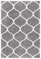 Safavieh Tahoe Shag 4'-0" x 6'-0" Rug in Grey / White