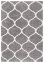 Safavieh Tahoe Shag 4'-0" x 6'-0" Rug in Grey / White