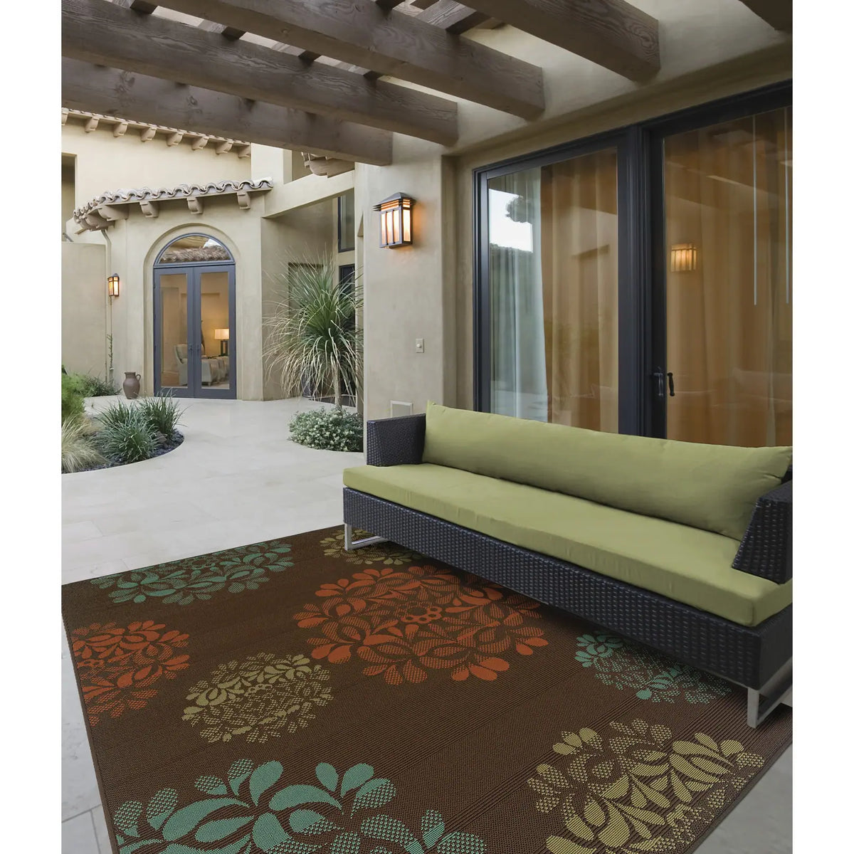 Oriental Weavers Sphinx Montego 2635n Brown / Blue Rugs - room scene
