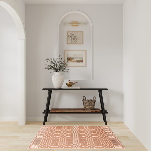 Nourison Astra Machine Washable ASW10 Machine Made Copper Rug