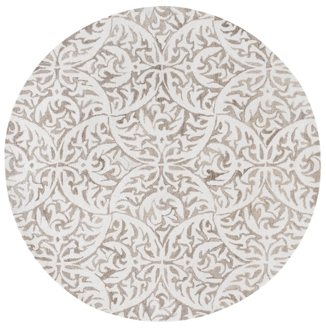 Safavieh Pine 6'-0" x 6'-0" Rug in Beige / Ivory