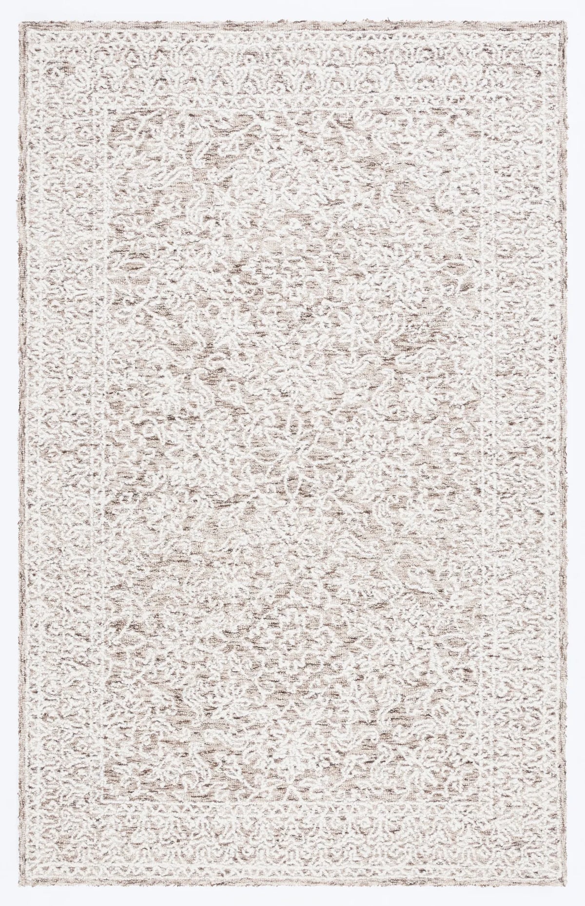 Safavieh Ebony 4'-0" x 6'-0" Rug in Brown / Ivory