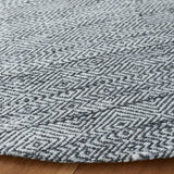 Safavieh Marbella 6'-0" x 6'-0" Rug in Dark Grey / Ivory
