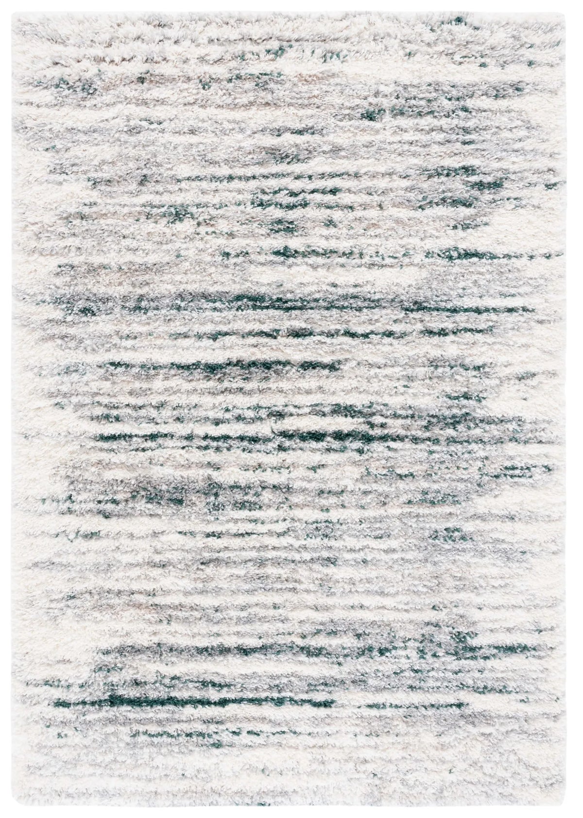 Safavieh Fontana Shag  800 4'-0" x 6'-0" Rug in Ivory / Green