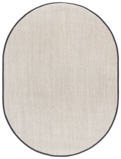 Safavieh Natural Fiber 6'-0" x 8'-0" Rug in Marble / Dark Grey