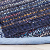 Safavieh Rag Rug 6'-0" x 6'-0" Rug in Navy / Blue