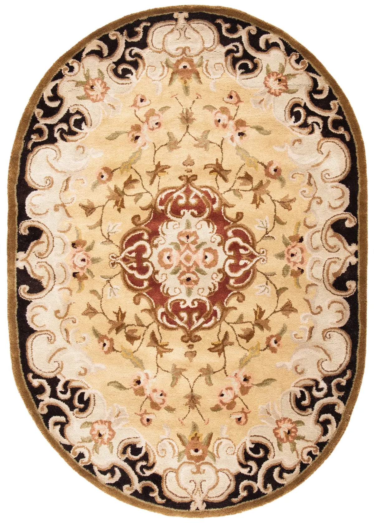 Safavieh Classic 4'-6" x 6'-6" Rug in Gold / Cola