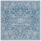 Safavieh Micro-Loop 6'-0" x 6'-0" Rug in Blue / Ivory