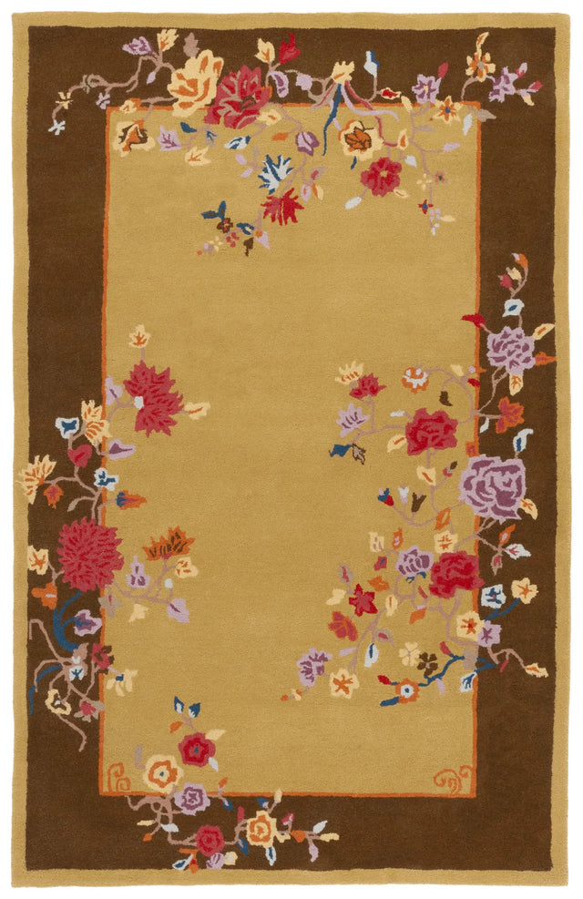 Safavieh Metro 4'-0" x 6'-0" Rug in Gold / Brown