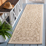 Safavieh Courtyard 2'-3" x 8'-0" Rug in Natural / Brown